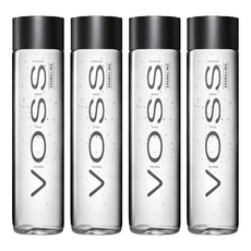 VOSS 芙絲 挪威氣泡礦泉水 玻璃瓶裝, 前CK設計總監設計, 雙層瓶蓋, 800ml, 4瓶