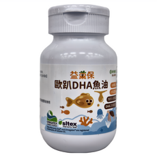 益菓保 歐趴DHA魚油，高濃度95%DHA，每顆含有210毫克DHA，嬰幼童/孕婦適用，學習成長專用, 60顆, 28.8g, 1罐