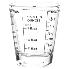 ibili 迷你四刻度量杯 35ml, 1個, Clear