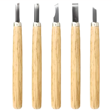 ABEL 力大牌 高級雕刻刀組 02016, 137 x 10mm, 5入, 137x10mm