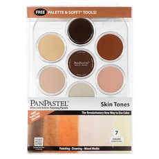 美國PANPASTEL 超柔軟藝術家粉彩餅組 膚色調, 7色, 1入