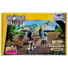 LiNooS 侏儸紀系列 鐮刀龍 積木玩具 6+ 180塊, 1盒