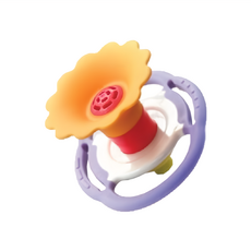 Toyroyal 樂雅 牙膠吹笛搖鈴 特殊專利設計可水洗, Multicolor, 1個