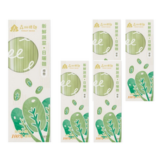 森林麵食 森林裸麵 新鮮蔬菜口味, 兩種麵條寬度, 獨立包裝, 400g, 5盒