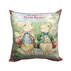 PETER RABBIT 比得兔抱枕-伯朗豬(商品型號: nf417), 可愛造型，柔軟舒適, 48 x 48cm ±5%