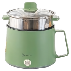 HONG JIN 宏晉 多功能蒸煮鍋 ONLY-1 25 x 17cm 綠色 0.92g 1700ml, 1個, 25cm