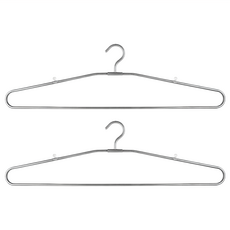 奇麗屋 衣尊304不鏽鋼大浴巾架 Set 2入 防水防滑乾濕兩用 堅固耐用, 1組, 銀色