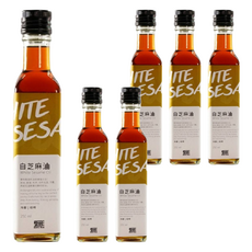 東和製油 白芝麻油 遵循古法製成 冷壓初榨工法 保留完整營養 香氣四溢, 250ml, 6瓶