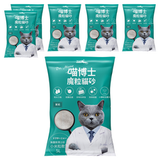 iCat 寵喵樂 喵博士 無塵澎潤土貓砂 小米粒款 5L (薰衣草/檸檬/茉莉), 6包