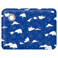 寵物涼墊 寶藍北極熊, 藍色, 1個