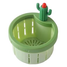 蘿林嚴選 仙人掌水槽過濾籃 綠色 廚房水槽過濾器, 1入, 1個