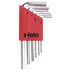 Felo 電鍍六角板手組 6件套 美國製造 尺寸1.5、2、2.5、3、4、5mm, 1組