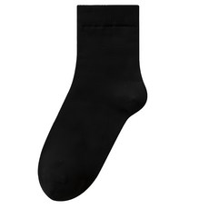 復古中筒襪10雙 透氣舒適彈性面料, 26 x 7.5cm, 黑色, 1組