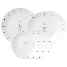 Corelle Brands 康寧餐具 Little Prince 圓盤組, 圓盤小 x 3個 + 圓盤中 x 2個 + 圓盤大 x 1個, 白色, 1組