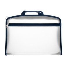 ECO Chungwoon BS系列 手提拉鍊文件包, 深藍色, 1個