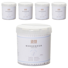 奇哥 雙頭環保紙軸棉花棒, 200支, 100%純棉, 台灣製, 5盒
