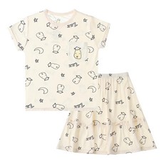 baa baa sheepz 抱抱羊 糖果裙裝 18-24 個月 上衣/裙子 95% 嫘縈 (竹纖維) + 5% 彈性纖維, 18~24個月, 甜夢黃