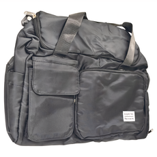 BUQINGTING 立體大容量雙層健身運動包/出差旅行包 防潑水牛津布, 44 x 20 x 28cm, 黑色