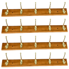 生活屋 原木金屬衣帽掛勾, 216-6, 4個