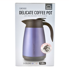 LocknLock 樂扣樂扣 LHC1433SPG-OCH 噠克咖啡壺, 藍色, 1.5L, 1個