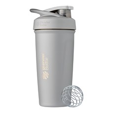 Blender Bottle Sleek SS 按壓式不銹鋼搖搖杯, 質感灰, 740ml, 1個