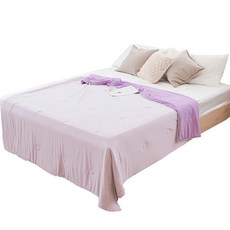 BUHO 布歐 涼感紗針織竹纖維雙人涼被, 紫霧