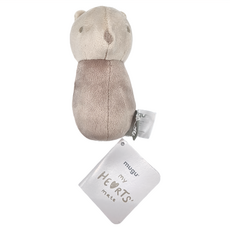 mugu 沐咕寶貝 小夥伴安撫手搖鈴，適用年齡：6個月以上, 雪白北極熊, 1個