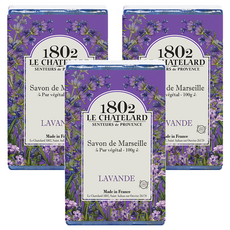 1802 LE CHATELARD 法國馬賽皂 薰衣草 100g 3個