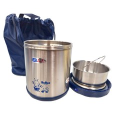 三光牌 K850 蘇香二層高真空304不鏽鋼保溫飯盒 Set, 藍色, 1組