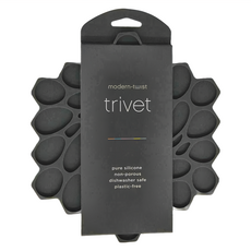 modern-twist 隔熱墊 食用級環保矽膠 無孔表面, 黑灰色, 1個