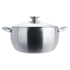 Hi CHEF 掌廚 316不鏽鋼歐式七層導磁湯鍋, 無鉚釘好清潔, MIT台灣製造, 24cm, 1個