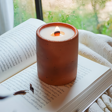 Smell Lemongrass 大豆香氛蠟燭 100%天然大豆蠟與精油製成 適用於室內擴香, 桃子, 190g, 1件