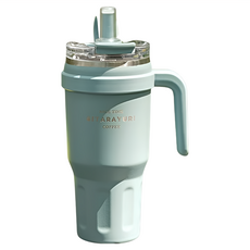 Sitarayuri 手把吸管杯 雙飲款, 藍色, 1個, 780ml