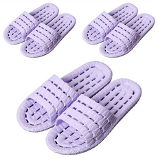 洞洞拖鞋 EVA材質 防滑耐磨, 36-37碼, 07/淺紫色, 3雙