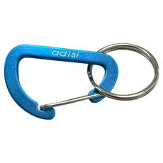 ADISI D型鋁鉤環 AS20030 2入組 4mm 陽極藍 登山扣 環保耐用, 2個