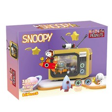 Linoos 史努比復古燈光電視機, 太空主題 多色, 1盒