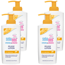 sebamed 施巴 金盞花活力乳液，維生素原B5修復，甜杏仁油深層滋潤，乳木果油天然保護膜，pH5.5乾燥敏弱適用, 200ml, 4瓶