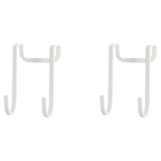 小麥購物 櫥櫃門後 雙鉤架 L2241, 2個, 白色
