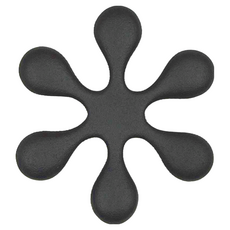 IWACHU 岩鑄 鑄鐵茶墊 釜敷茶墊, 日本製造, 艷消黑, 1個