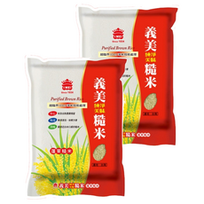 義美 純淨糙米, 2.6kg, 2包
