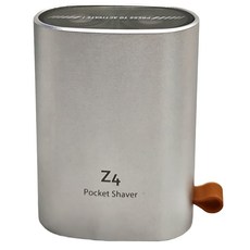 ENCHEN 映趣 鋁合金電動刮鬍刀 Z4, 磁吸式刀頭, 迷你便攜, 長度7公分, 重量135g, Type-C充電, 銀色, 1個