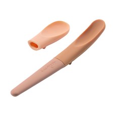 miniware 微兒 蹺蹺板兩用湯匙組, 食品級矽膠, 100%植物萃取物製作, 兩種勺頭, 大地暖棕, 1組