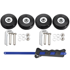 나사로 캐리어 바퀴 교체 키트 세트 여행가방 수리 부품, 1세트
