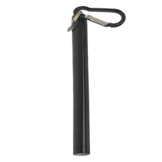 PUSH! 折疊吸管, 黑色, 304不鏽鋼材質, 收納10CM 展開24CM, 1入, 1個