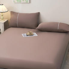 NATURALLY JOJO 50%素色抗菌天絲床包3件組 含枕套