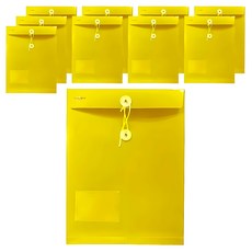 HFPWP 超聯捷 環保無毒不透明立體繩子直式文件袋, 10入