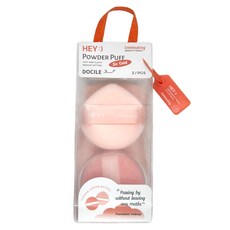 Malian 瑪莉安 水晶絨密 粉撲 2入 (加收納盒), H-1484, 1組