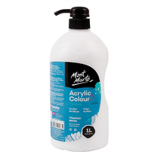 Mont Marte 蒙瑪特 廣告顏料 1L - 鈦白, 1個