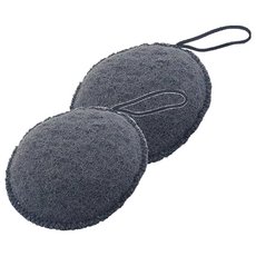 KEYTOSS 詰朵斯 竹炭添加 LULU沐浴球, 灰色-款式隨機, 2個, 1入