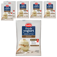 EasiYo 希臘優格粉 椰子口味, 紐西蘭原裝進口, 每湯匙含百億乳酸菌, 240g, 1包, 6包